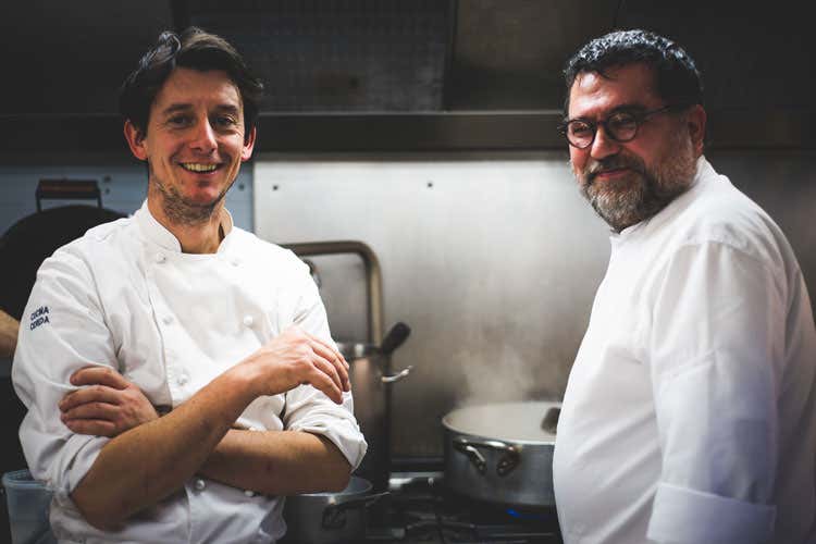 Giuseppe Cereda e Angelo Sabatelli (Giuseppe Cereda e Angelo Sabatelli Cena a 4 mani firmata Chic)