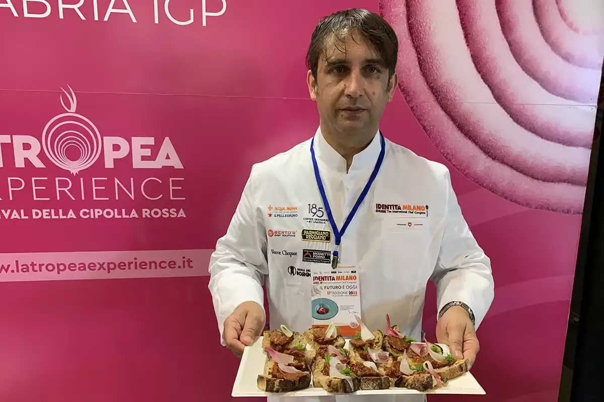 Giuseppe Romano, delegato Euro-Toques Calabria Cipolla Rossa di Tropea Igp, l’Oro di Calabria