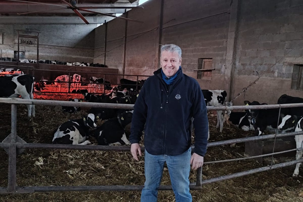 Giuseppe Fumagalli, allevatore e presidente di Terra viva Lombardia Latte sottocosto: a rischio un'intera filiera