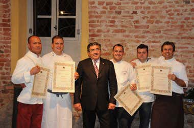da sinistra: Atsuhiro Ishikawa, Alberto Macario, Giovanni Negro, Marco Lombardo, Davide Odore e Luca Montersino