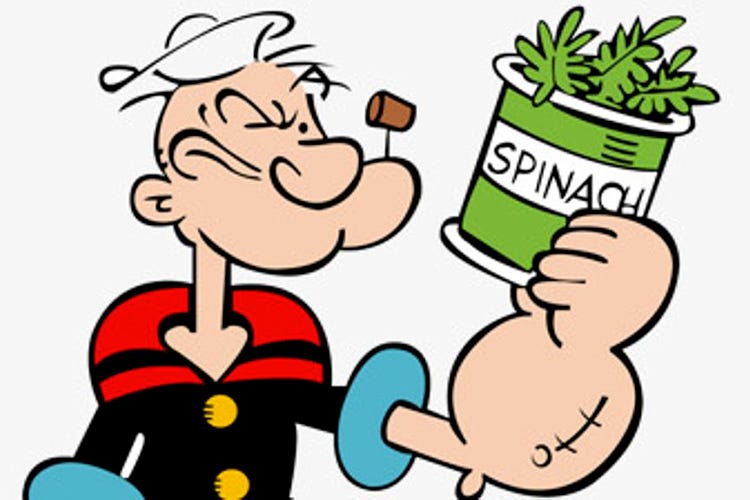 Gli spinaci, fonte di steroidi? 
L'Antidoping vorrebbe proibirli