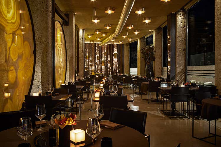 Gli interni del Gong: un'atmosfera tra l'elegante e l'orientale (Gong, non la solita cucina orientale Qui la qualità è un mix di influenze)