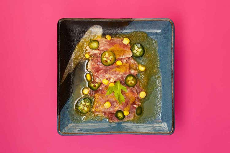 Aguachile branzino (Good Blue a Milano Nuovo fast food a impatto zero) Aguachile branzino (Good Blue a Milano Nuovo fast food a impatto zero)