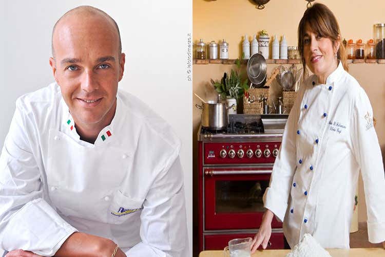 Luca Zecchin e Silvia Regi Baracchi - Gourmet Festival fa tappa a Cortona Il Falconiere ospita Zecchin
