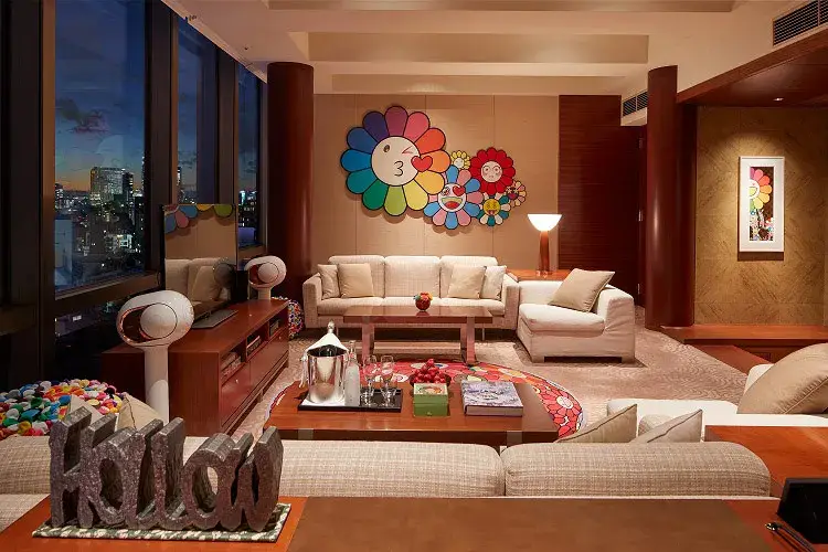 Arte giapponese postmoderna in camera al Grand Hyatt