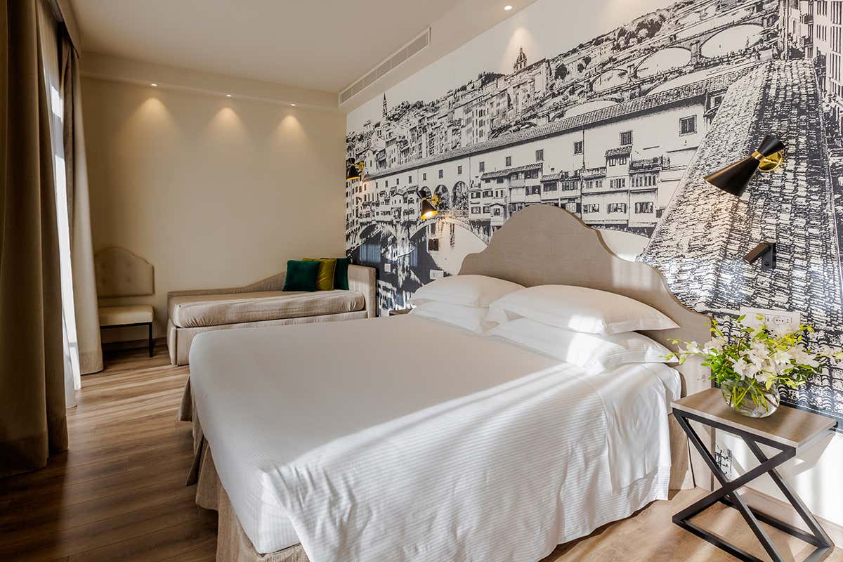 Affacciato sul Lungarno, il Grand Hotel Mediterraneo offre una posizione strategica per scoprire Firenze