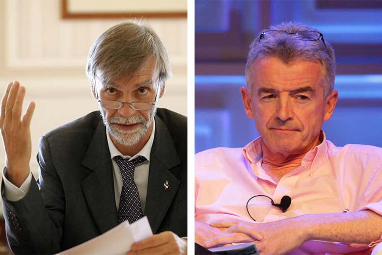 Graziano Delrio e Michael O'Leary Graziano Delrio e Michael O'Leary