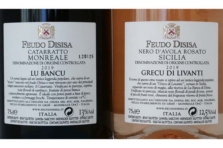 Retro etichette - Grecu di Livanti di Feudo Disisa Un rosato ideale per l’estate