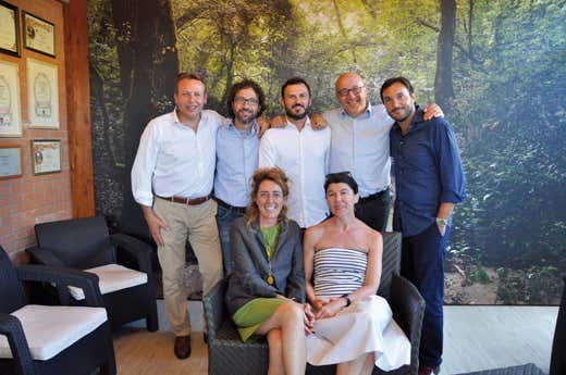 da sinistra: in piedi, Paolo Carrai, Gabriele Lasagni, Massimo Mancini, Giuseppe Ursini e Cristiano Savini; sedute, Elisabetta Pandolfini e Cristina Crotti