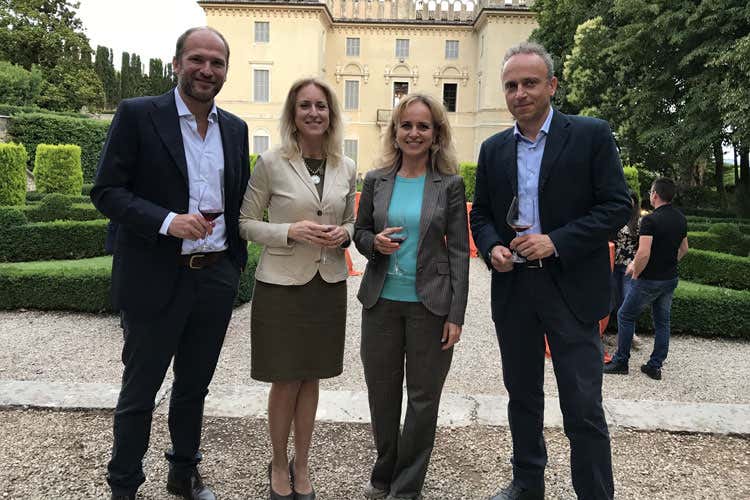 Agostino, Olimpia, Orsola e Giuseppe Rizzardi (Guerrieri Rizzardi, doppio decennale Festa per l'Amarone e per la Villa)