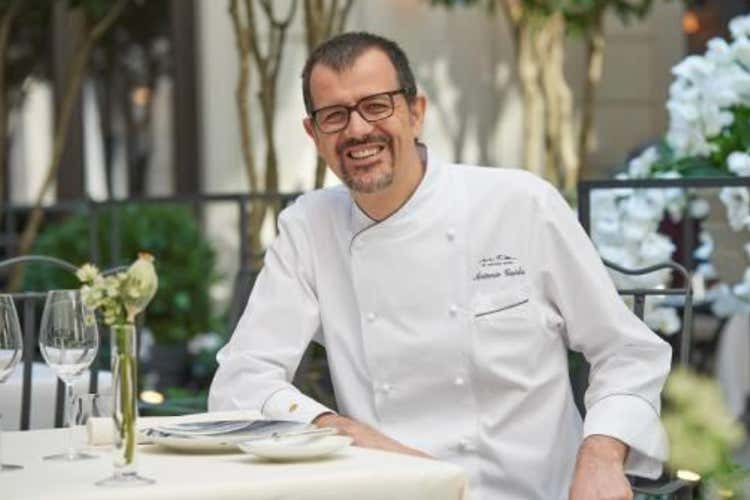 Antonio Guida - Guida e Bisetto al Mandarin di Milano  Cena stellata con sapori da tutta Italia
