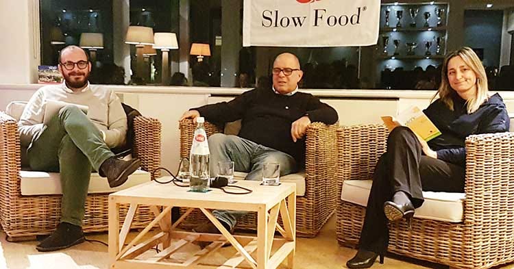 Eugenio Signoroni, Mario Indovina e Federica Giliberti (Guida Osterie d’Italia 2018 di Slow Food 275 le Chiocciole, 176 i nuovi inserimenti)