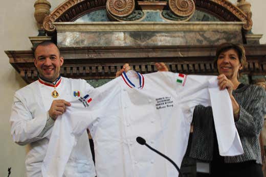 Guillaume Gomez e Catherine Colonna Guillaume Gomez e Catherine Colonna