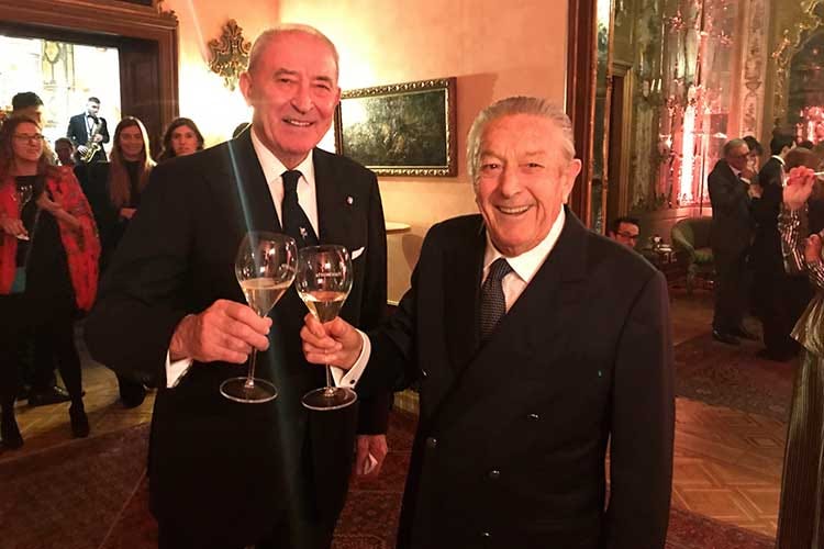 Vittorio Moretti e Franco Ziliani (Happy birthday Franciacorta, 50 anni Un party glam per celebrarne la storia)