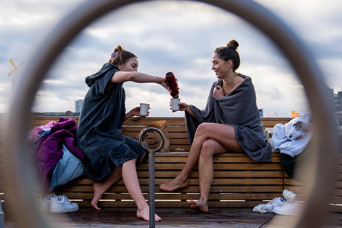 Fare il bagno al porto di Copenaghen