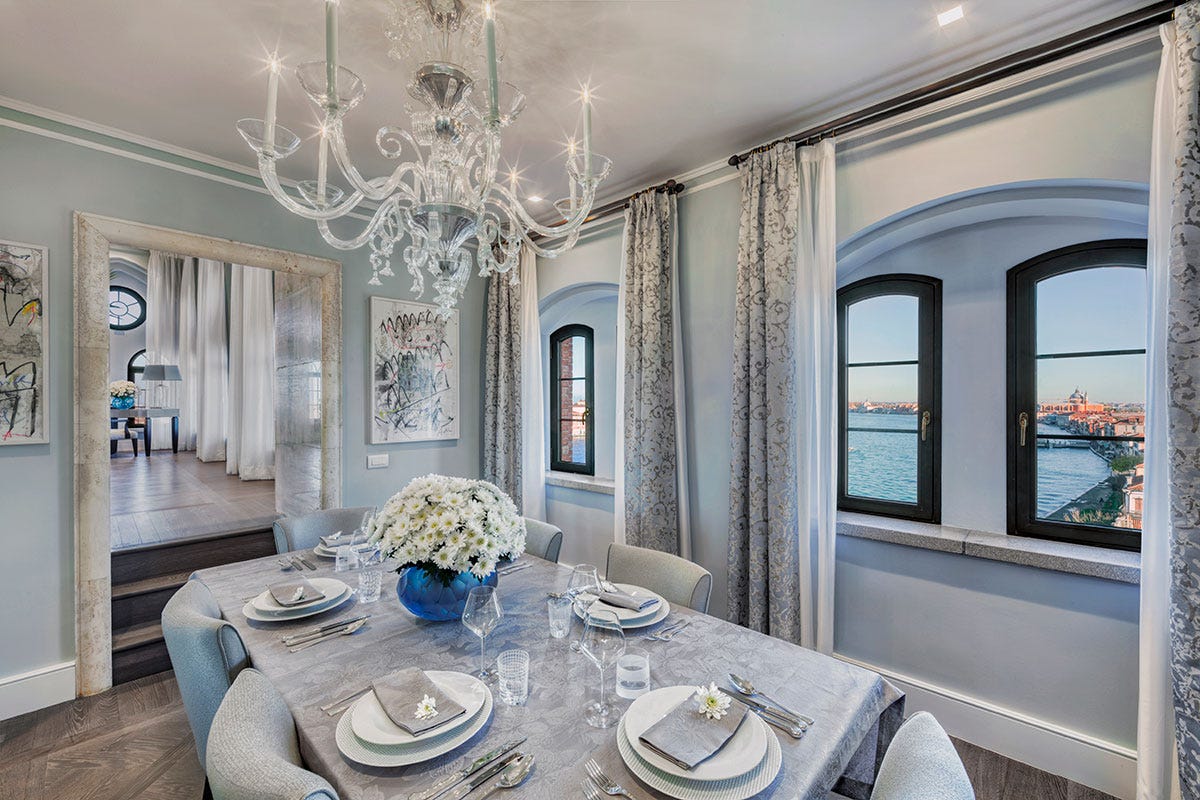 La Presidential suite Hilton Venice Molino Stucky : l’estate inizia con il Redentore