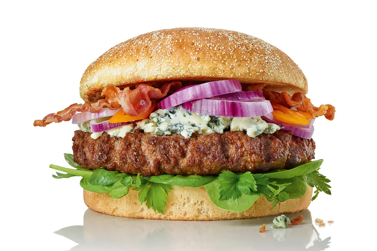 Homestyle Burger Carne e hamburger di qualit&agrave; Grigliate gustose firmate Salomon