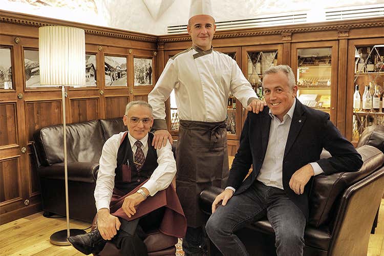 Giuseppe Greco, Sabino Fortunato e Maro Masè - Hotel Bertelli natura Cucina gourmet Gallo Cedrone