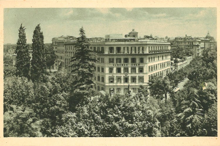 Un'immagine storica dell'albergo (L’Hotel Eden di Roma celebra i suoi primi 130 anni)