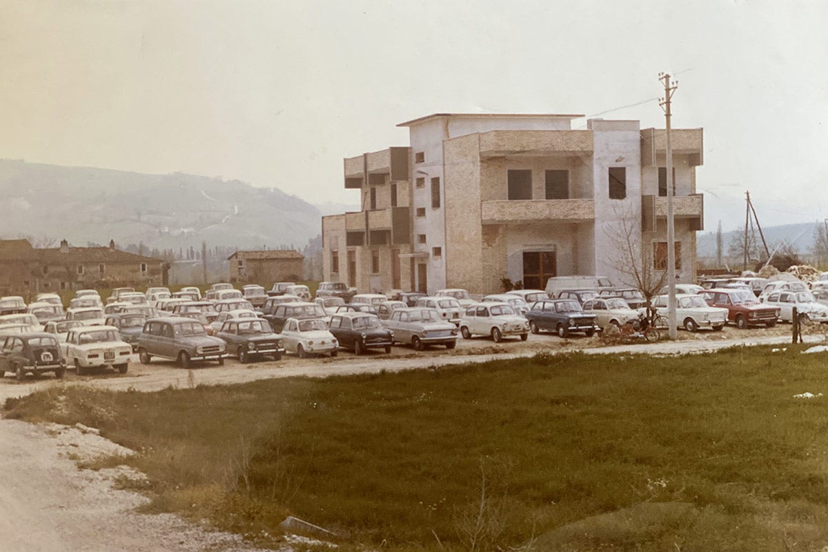 L'Hotel Ristorante Giardino dei primi anni '70