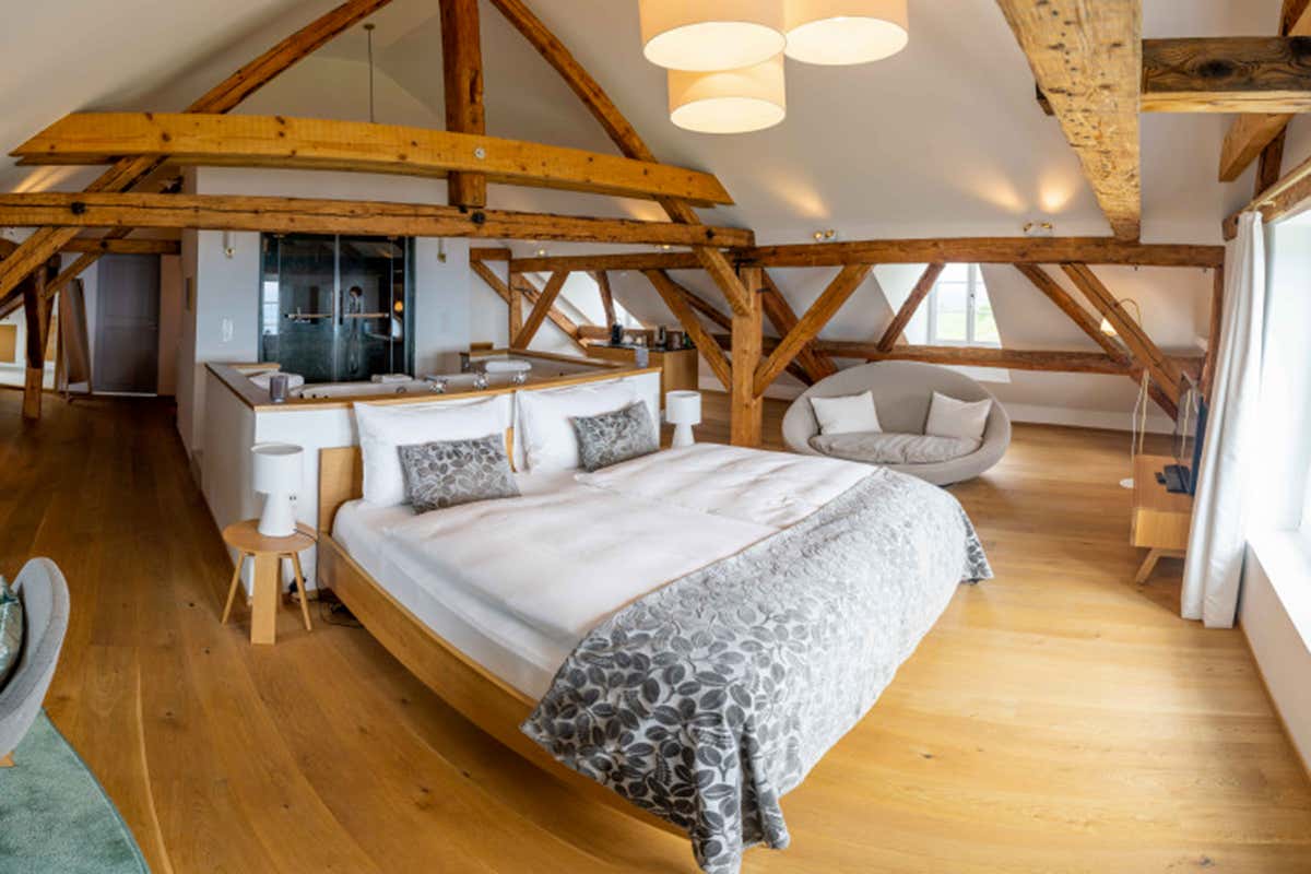 Una delle stanze del Belvédère Strandhotel