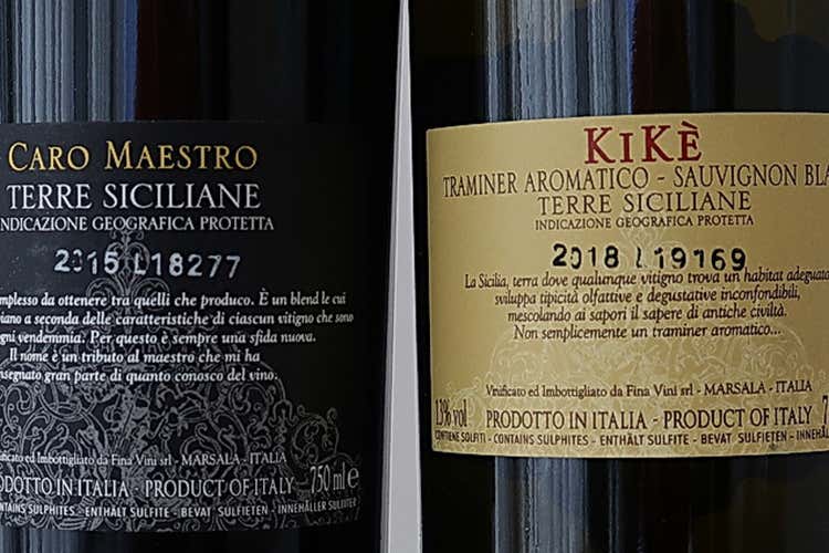 Etichette (I vini di Fina Intensit&agrave; e profumi avvolgenti)