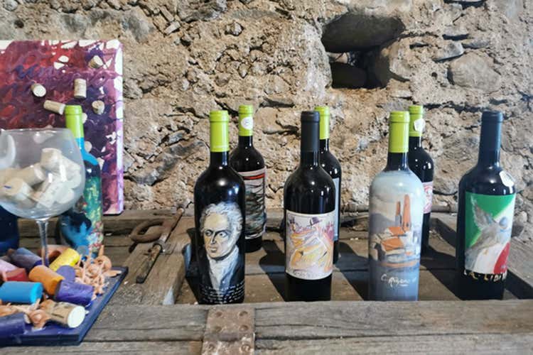 Un particolare del museo - I vini etnei di Al-Cantàra si ispirano alla poesia e all’arte