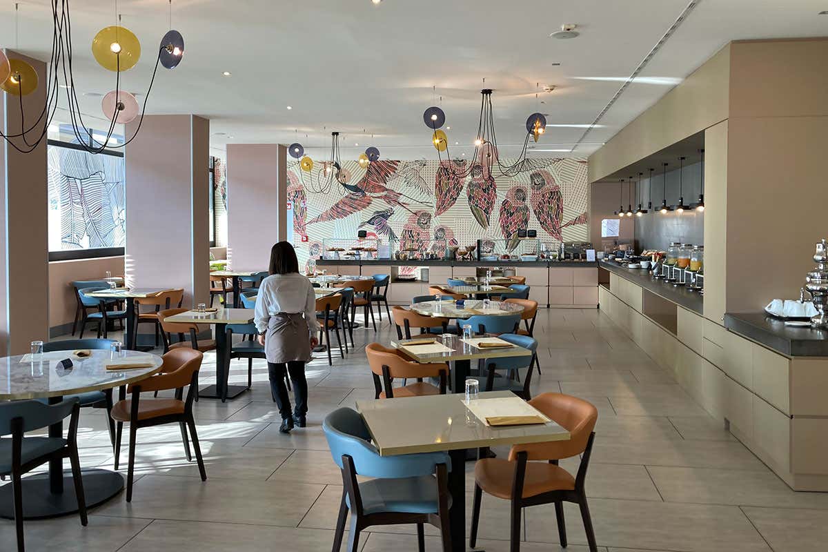 Il ristorante dell'albergo bolognese Nh De la Gare Bologna, l’albergo delle suite