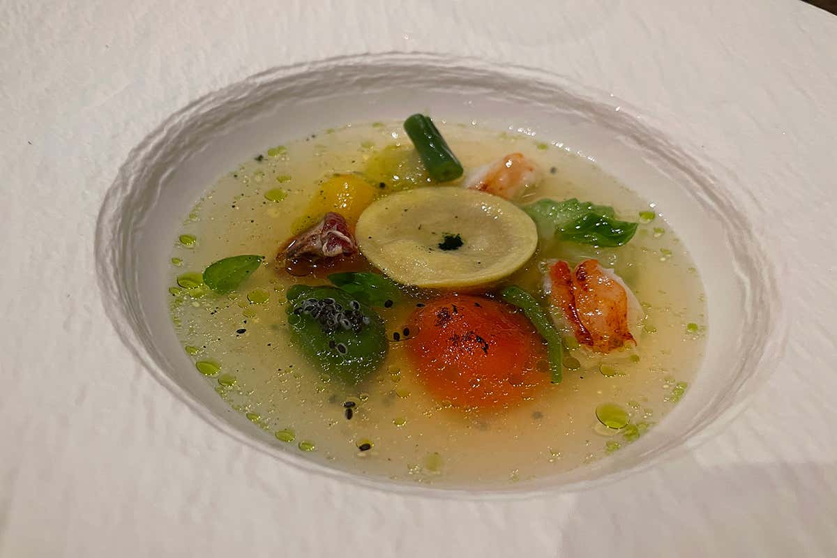 Homard au Gin 8025 Al Granbaita fra benessere e alta cucina, puntando alla 6ª stella