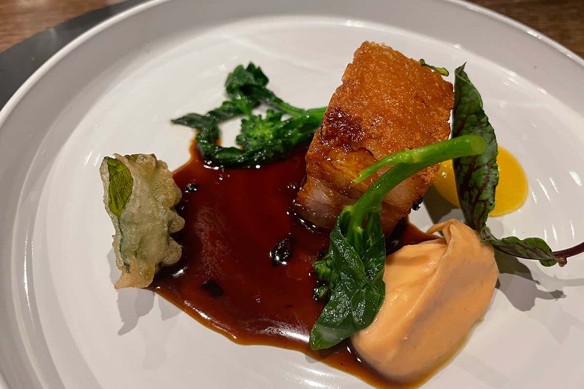 Uomo di pancia Al Granbaita fra benessere e alta cucina, puntando alla 6ª stella