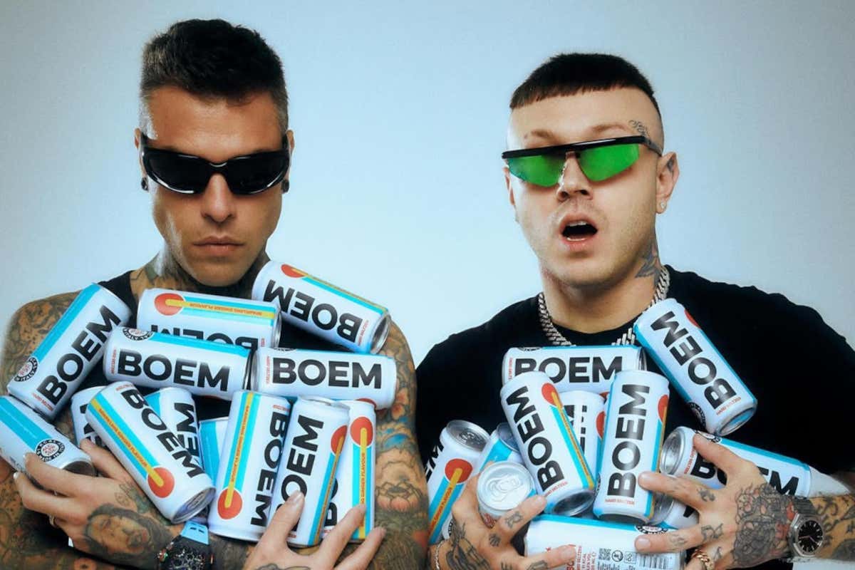 Fedez e Lazza con la bevanda Boem Boem perdite raddoppiate nel 2024 per la bevanda di Fedez e Lazza