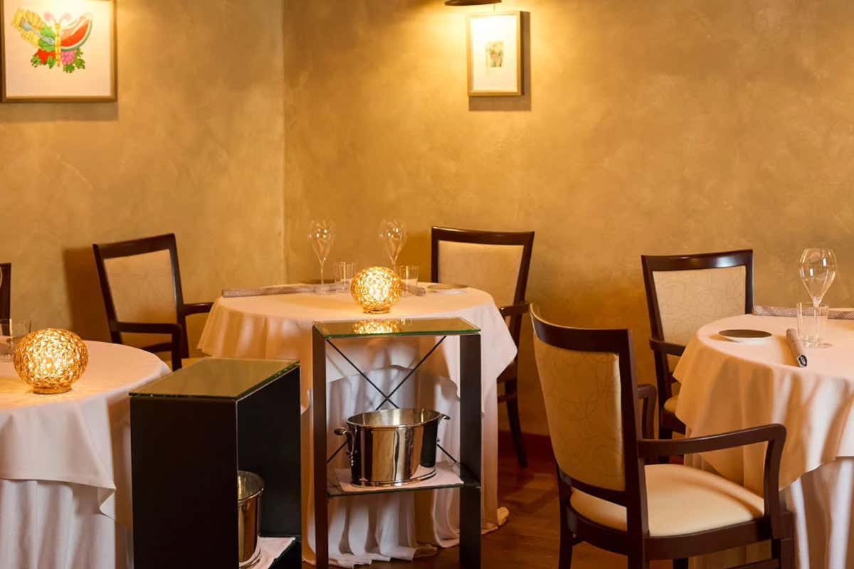 La sala del ristorante Caino