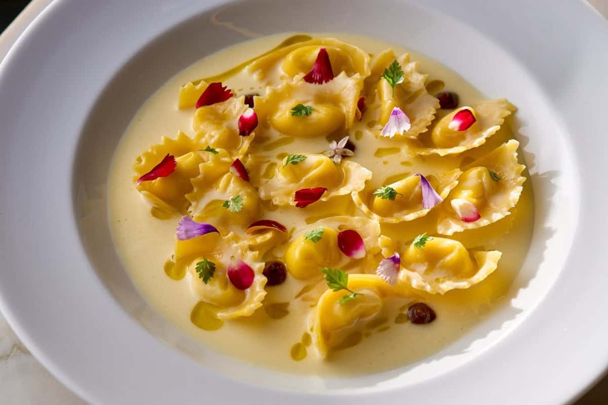 Nelita: agnolotti al formaggio di capra