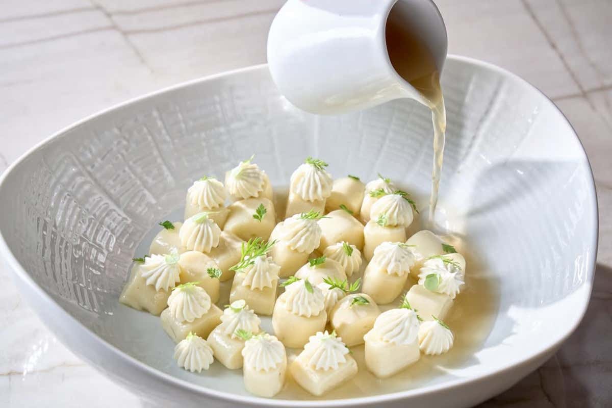 Nelita: gnocchi con ricotta, cagliata e parmigiano