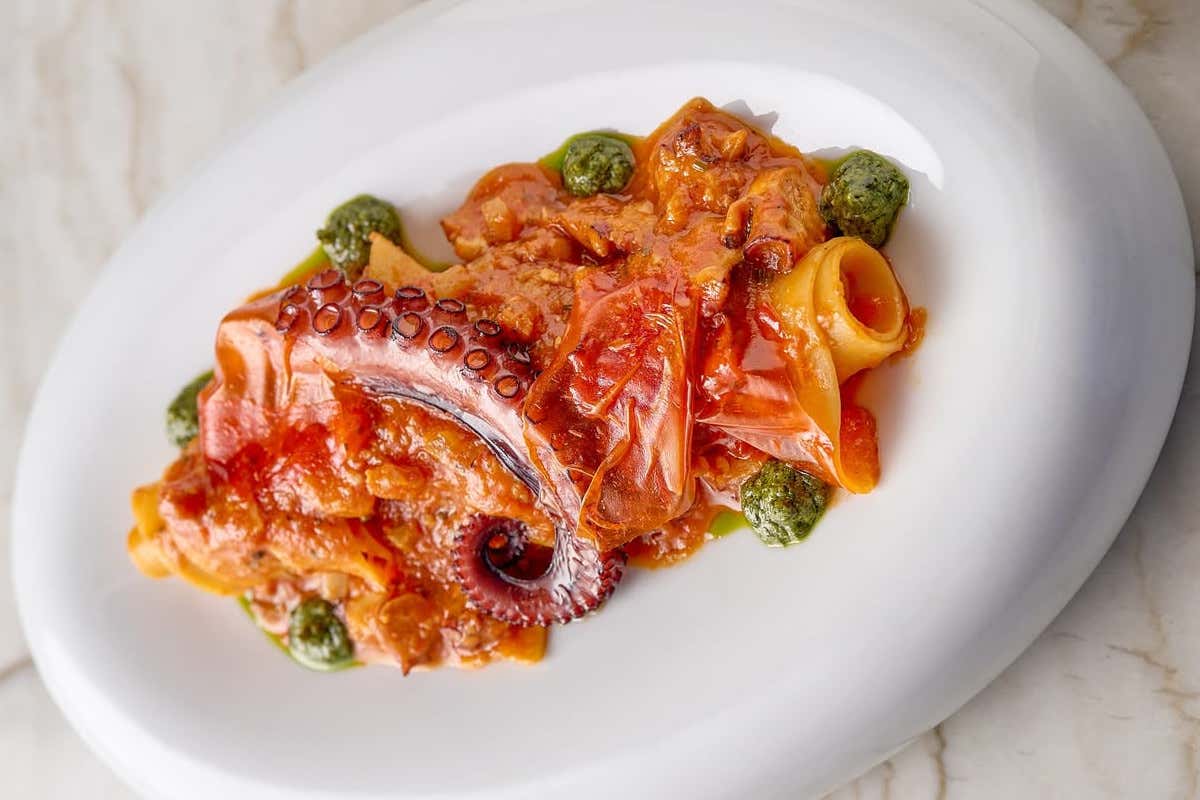 Nelita: pappardelle al polpo