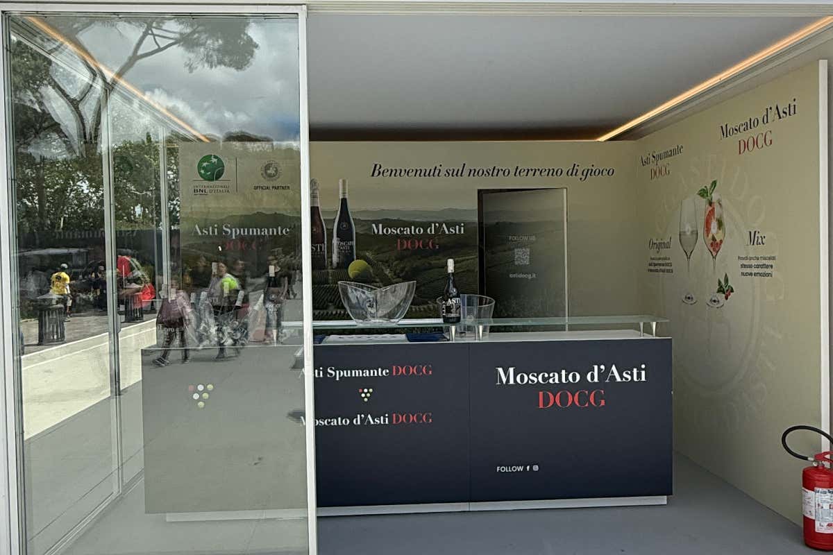 Non solo grande tennis italiano: al Foro Italico Asti Docg grande protagonista