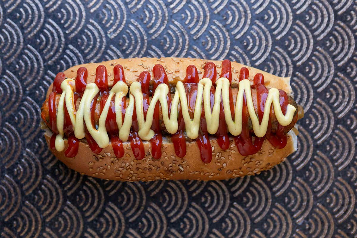 Hot dog con carote di Ciccio Sultano per Krug Hot dog con carote di Ciccio Sultano per Krug