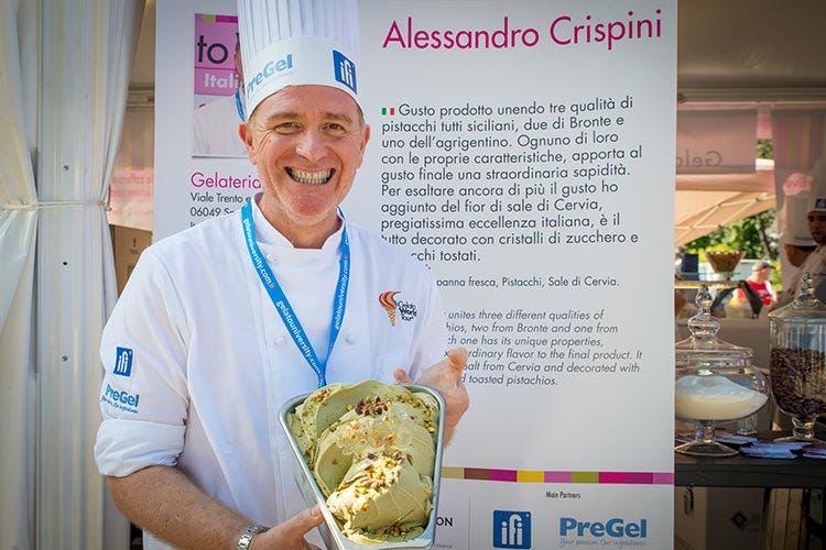 Il “Pistacchio” di Alessandro Crispini 
vince il Gelato World Tour 2017