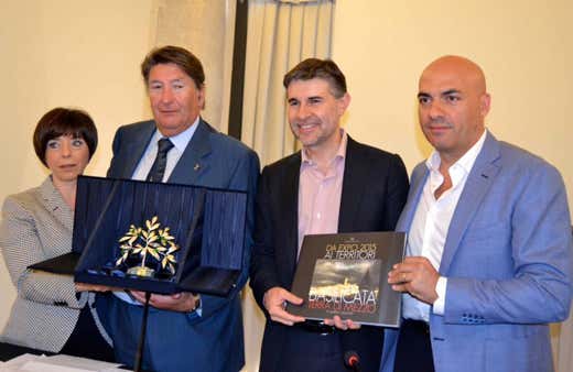da sinistra: Maria Antezza, Enrico Lupi, Andrea Olivero e Luca Braia