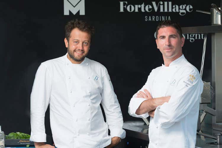 Alessandro Negrini e Fabio Pisani (Il Luogo di Aimo e Nadia consolida la collaborazione col Forte Village Resort)