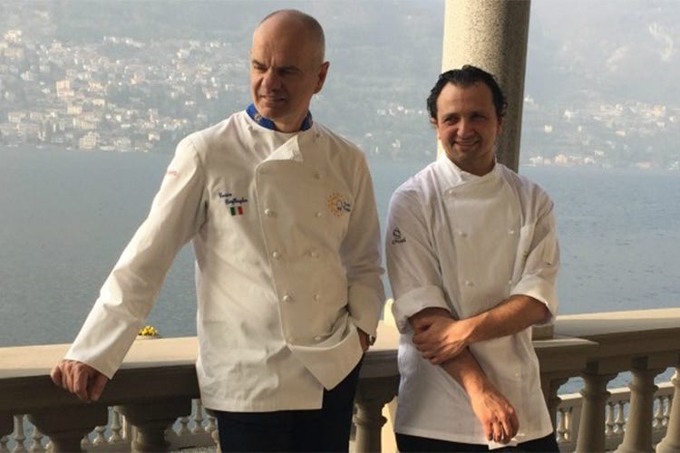 Enrico Derflingher e Massimiliano Mandozzi - Il ritrovo di Euro-Toques International Una cena evento al CastaDiva Resort