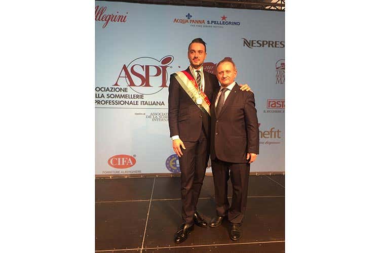 (Il toscano Gabriele Del Carlo Miglior sommelier Aspi 2017) (Il toscano Gabriele Del Carlo Miglior sommelier Aspi 2017)
