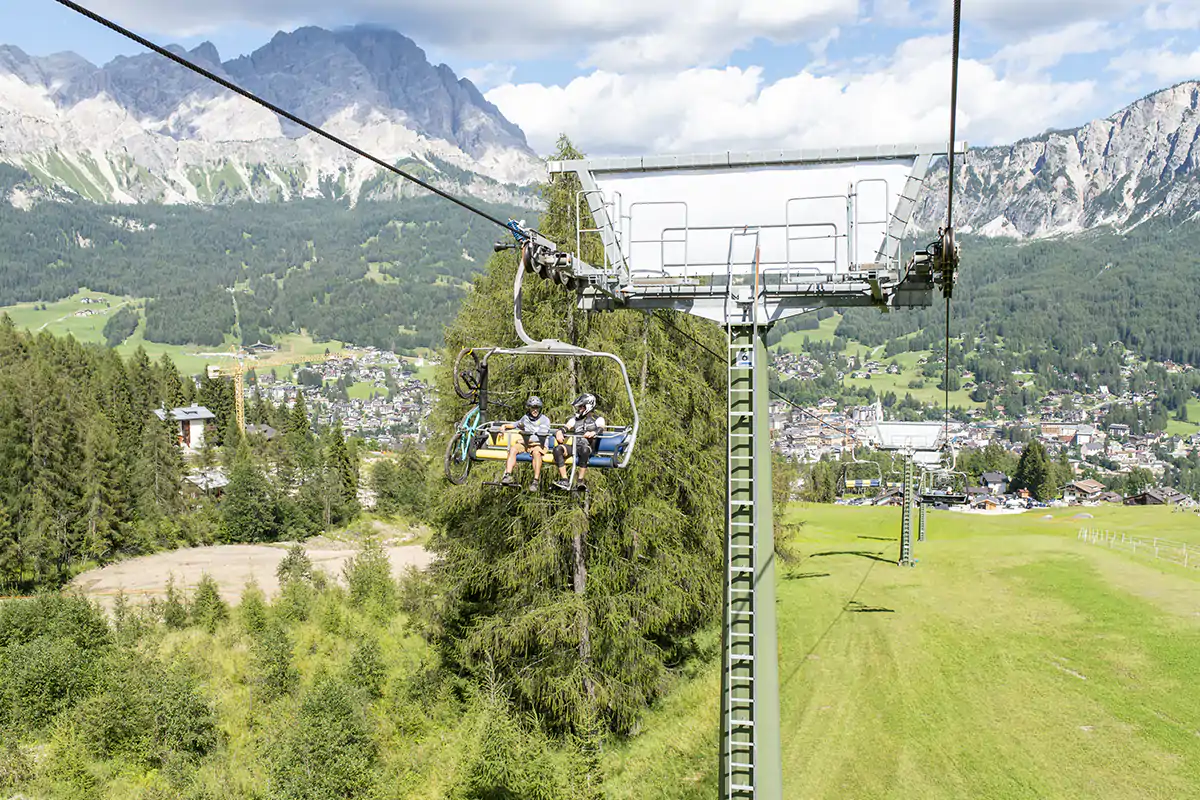 Apertura straordinaria della seggiovia Socrepes in occasione della tappa del Giro d&rsquo;Italia A Cortina arriva il Giro d'Italia e riaprono gli impianti