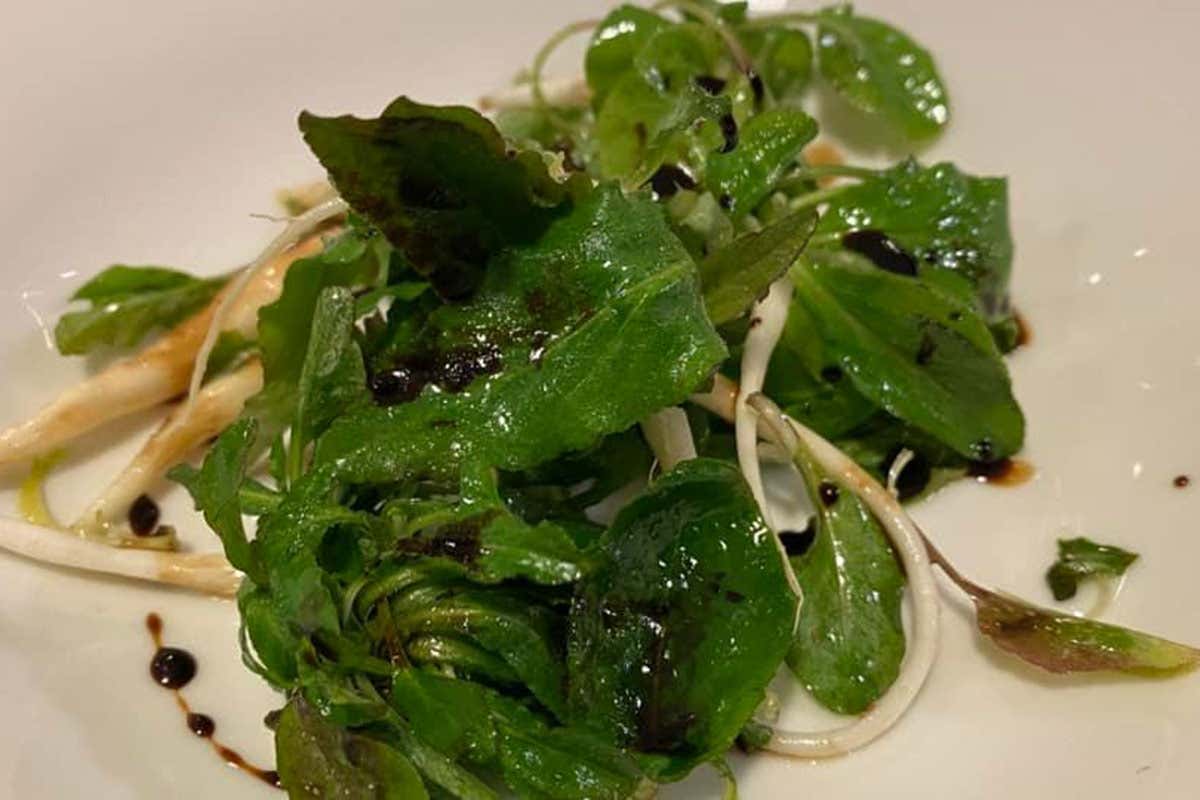 Insalata di raperonzoli e radicchio di campo Quant&rsquo;&egrave; bello peccare da &ldquo;Penaceto&rdquo;, nuova locanda sulla Riviera Berica