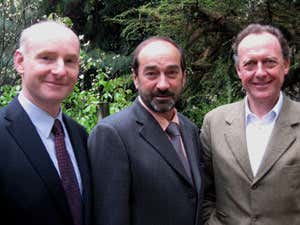 Da sinistra, Josephus Mayr, Anton Zublasing e Alois Lageder