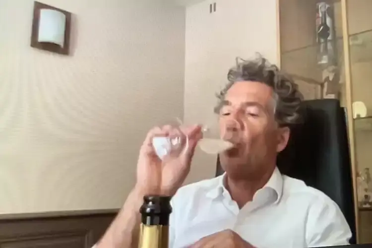 Jean Claude Mas nel corso del webinar Lusso contadino: i vini di Jean Claude Mas