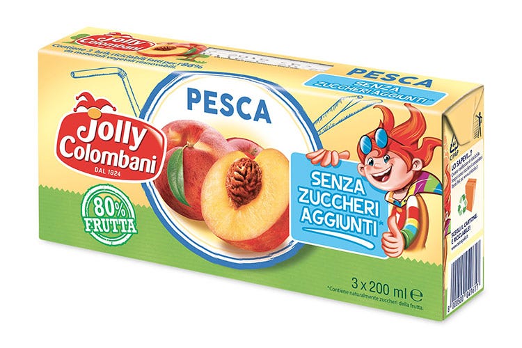 Succhi di frutta Jolly Colombani nel brick, senza zuccheri aggiunti -  Italia a Tavola