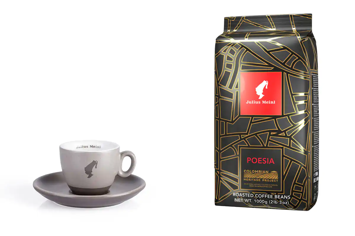 Tazzina e miscela Poesia Julius Meinl in prima linea per l&rsquo;ambiente e il sociale