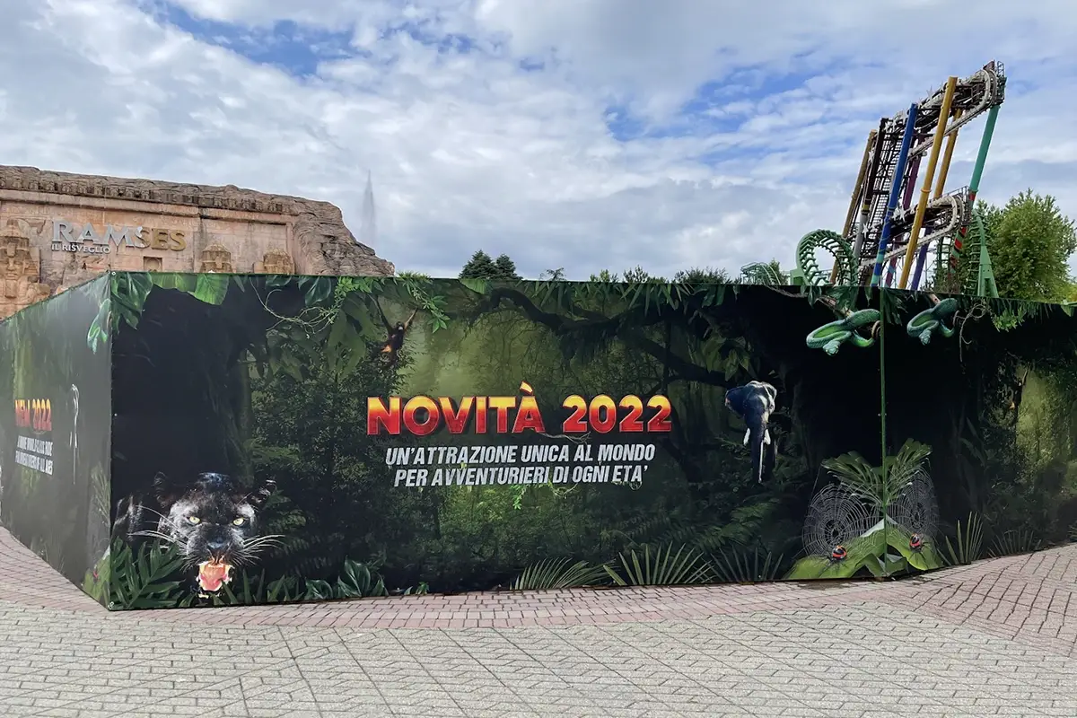 Jumanji &ndash; the Adventure. Foto Gardaland Plus Jumanji debutta a Gardaland. Attrazione nel 2022