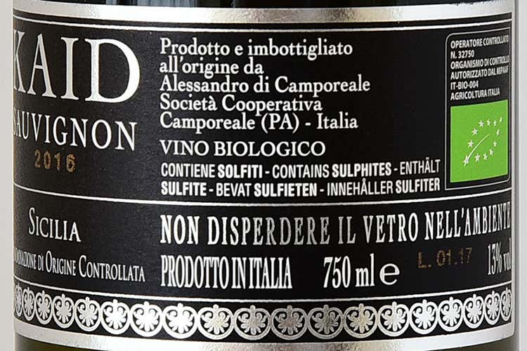 (Kaid Sauvignon 2016 Doc Sicilia Vino elegante, con spiccata mineralit&agrave;)